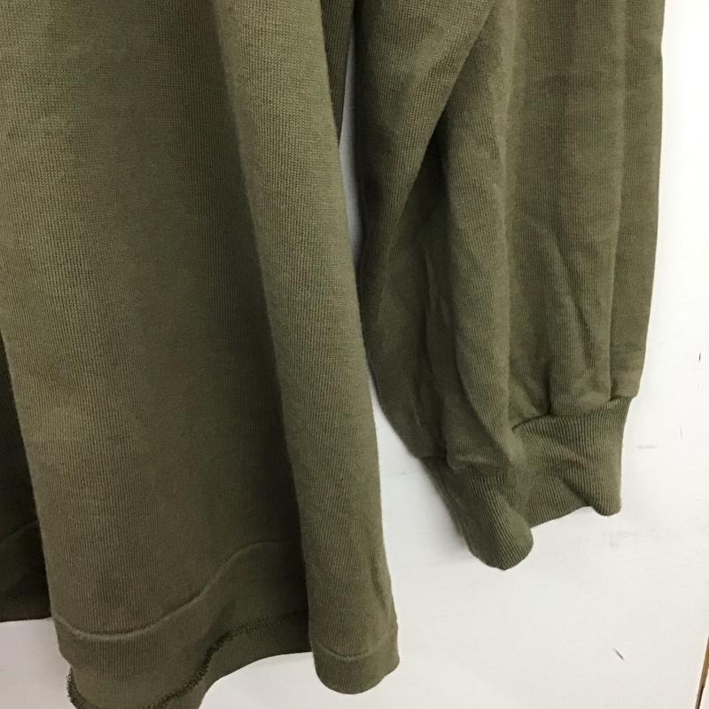 オーラリー AURALEE カットソー 長袖 4 無地 カーキ / カーキ / khaki メンズ USED 古着 中古 10151989