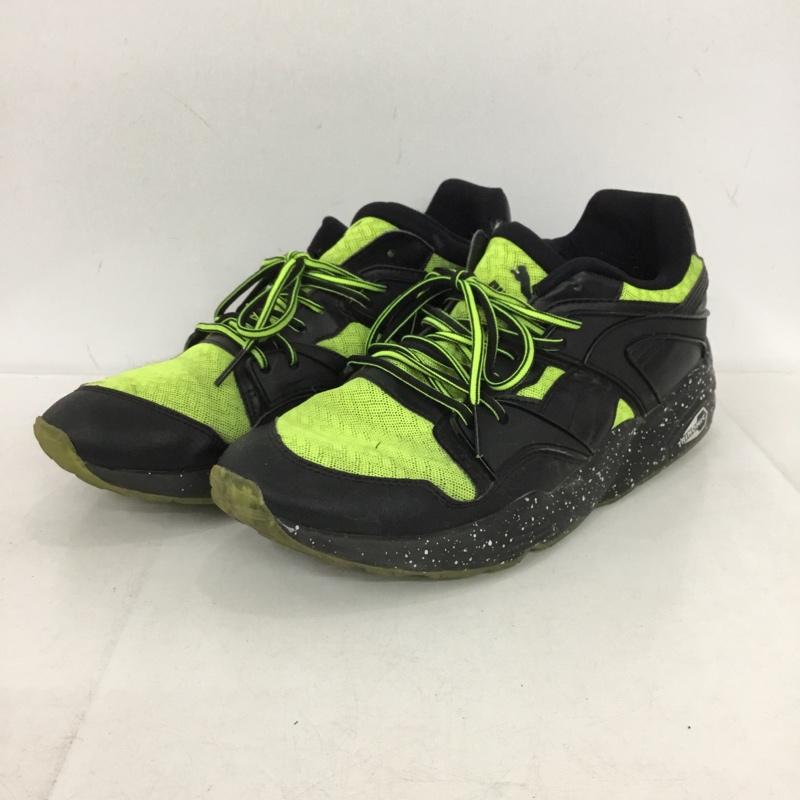 プーマ PUMA スニーカー スニーカー 361340 03 BLAZE TECH MESH 26.5cm 26.5cm ロゴ、文字 黒 / ブラック / black X 黄 / イエロー / yellow メンズ USED 古着 中古 10151993