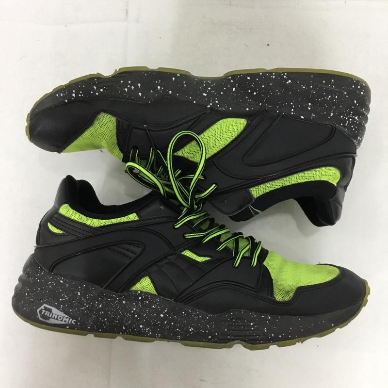 プーマ PUMA スニーカー スニーカー 361340 03 BLAZE TECH MESH 26.5cm 26.5cm ロゴ、文字 黒 / ブラック / black X 黄 / イエロー / yellow メンズ USED 古着 中古 10151993