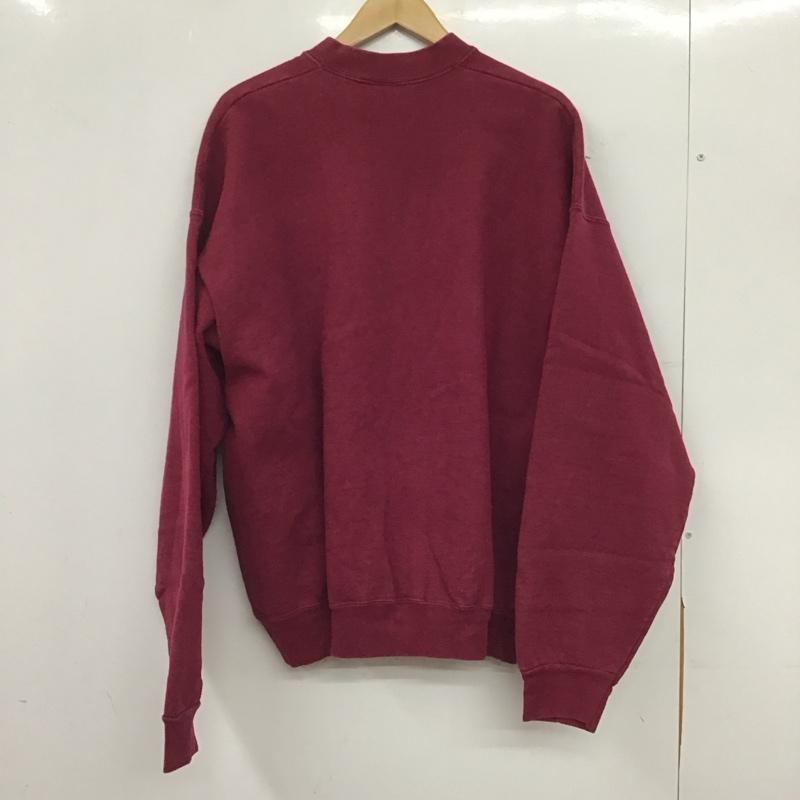 フルーツオブザルーム FRUIT OF THE LOOM トレーナー 長袖 長袖トレーナー スウェット クルーネック プルオーバー XXL ロゴ、文字 えんじ / ワインレッド / dark red メンズ USED 古着 中古 10151997