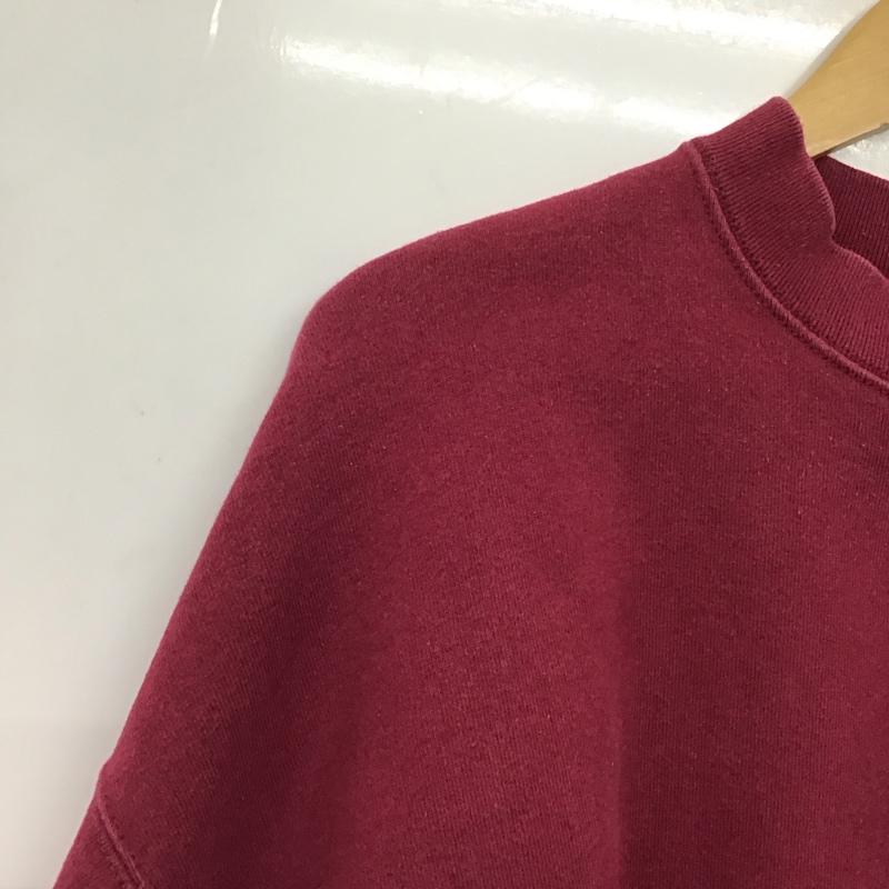 フルーツオブザルーム FRUIT OF THE LOOM トレーナー 長袖 長袖トレーナー スウェット クルーネック プルオーバー XXL ロゴ、文字 えんじ / ワインレッド / dark red メンズ USED 古着 中古 10151997