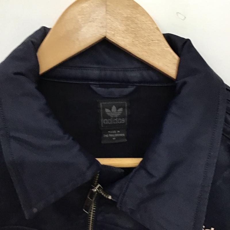 アディダス adidas ジャケット、上着 ジャンパー、ブルゾン ジップアップジャケット アウター 古着 00s M ロゴ、文字 紺 / ネイビー / navy メンズ USED 古着 中古 10152000