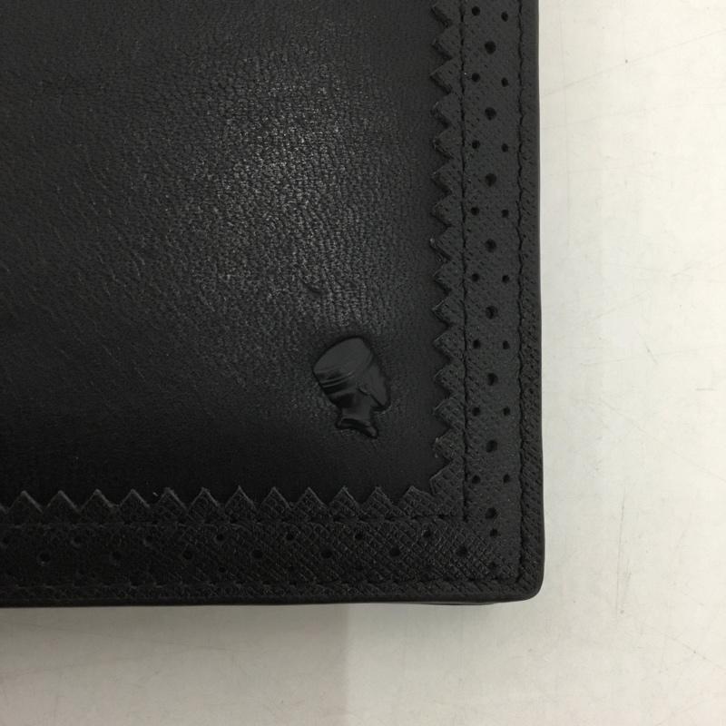 ポーター PORTER 財布 二つ折り 札入れ カード入れ ワンポイント 黒 / ブラック / black メンズ USED 古着 中古 10152001