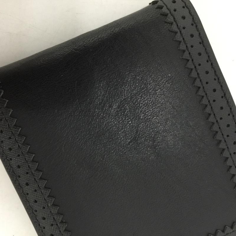 ポーター PORTER 財布 二つ折り 札入れ カード入れ ワンポイント 黒 / ブラック / black メンズ USED 古着 中古 10152001