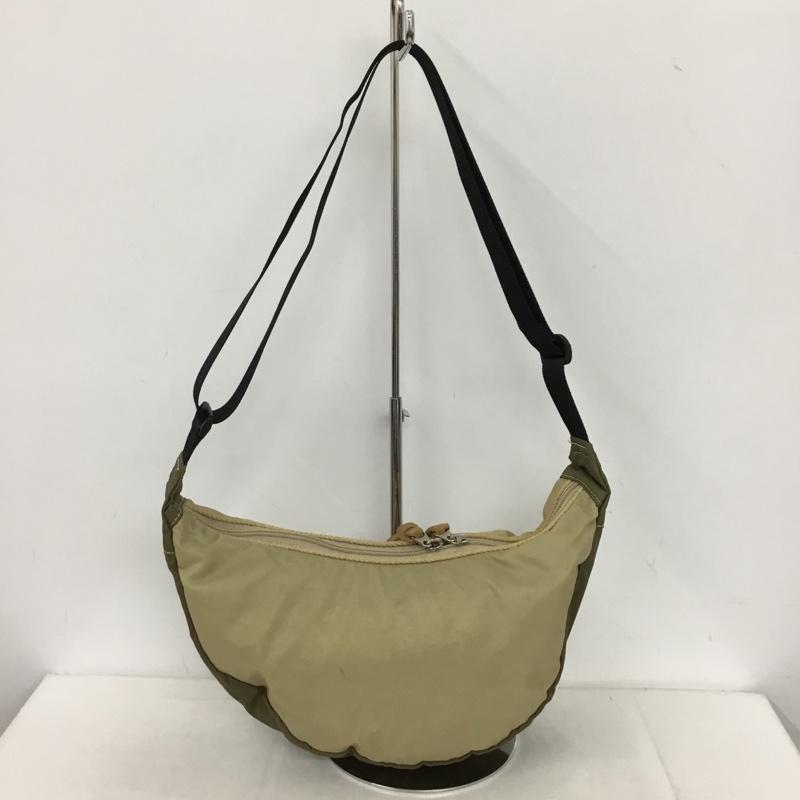 ポーター PORTER ショルダーバッグ ショルダーバッグ 半月 バイカラー ロゴ、文字 ベージュ / ベージュ / beige X カーキ / カーキ / khaki メンズ USED 古着 中古 10152008