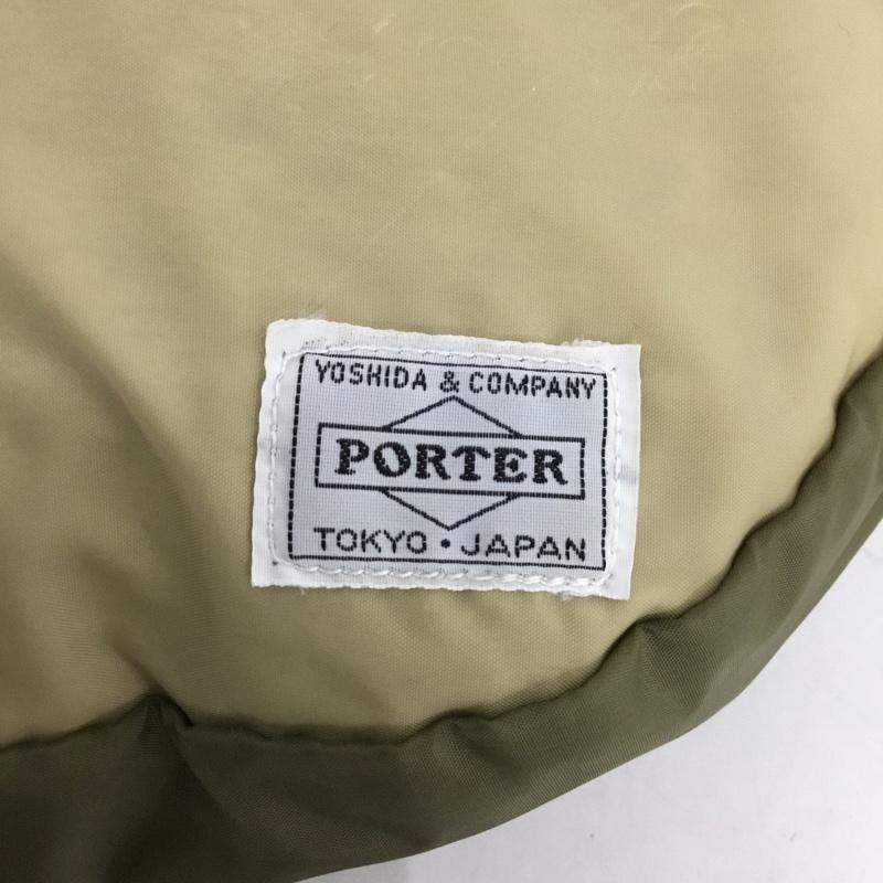 ポーター PORTER ショルダーバッグ ショルダーバッグ 半月 バイカラー ロゴ、文字 ベージュ / ベージュ / beige X カーキ / カーキ / khaki メンズ USED 古着 中古 10152008
