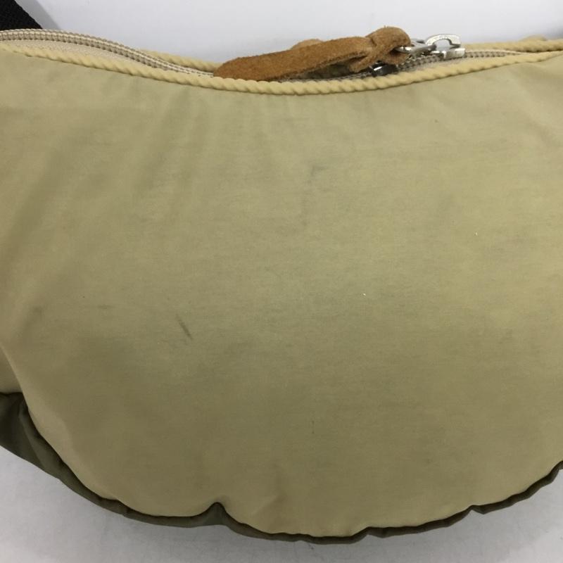ポーター PORTER ショルダーバッグ ショルダーバッグ 半月 バイカラー ロゴ、文字 ベージュ / ベージュ / beige X カーキ / カーキ / khaki メンズ USED 古着 中古 10152008