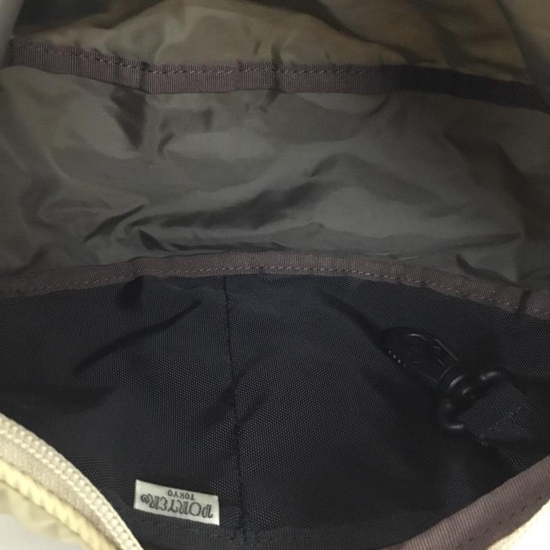 ポーター PORTER ショルダーバッグ ショルダーバッグ 半月 バイカラー ロゴ、文字 ベージュ / ベージュ / beige X カーキ / カーキ / khaki メンズ USED 古着 中古 10152008