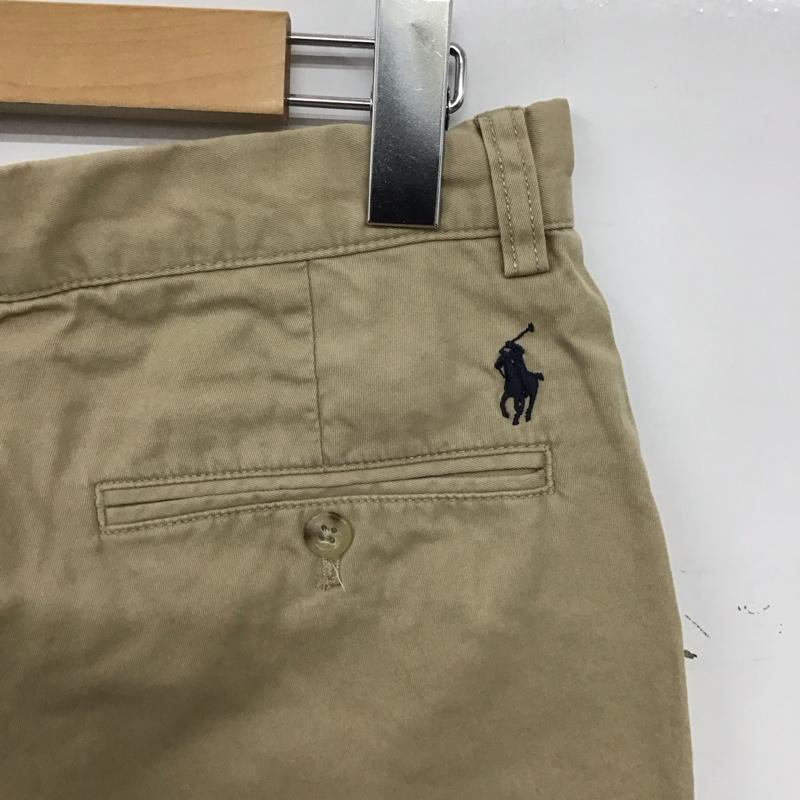 ポロバイラルフローレン Polo by RALPH LAUREN パンツ ショートパンツ ショートパンツ ハーフパンツ カジュアルパンツ 30インチ ロゴ、文字 ベージュ / ベージュ / beige メンズ USED 古着 中古 10152010