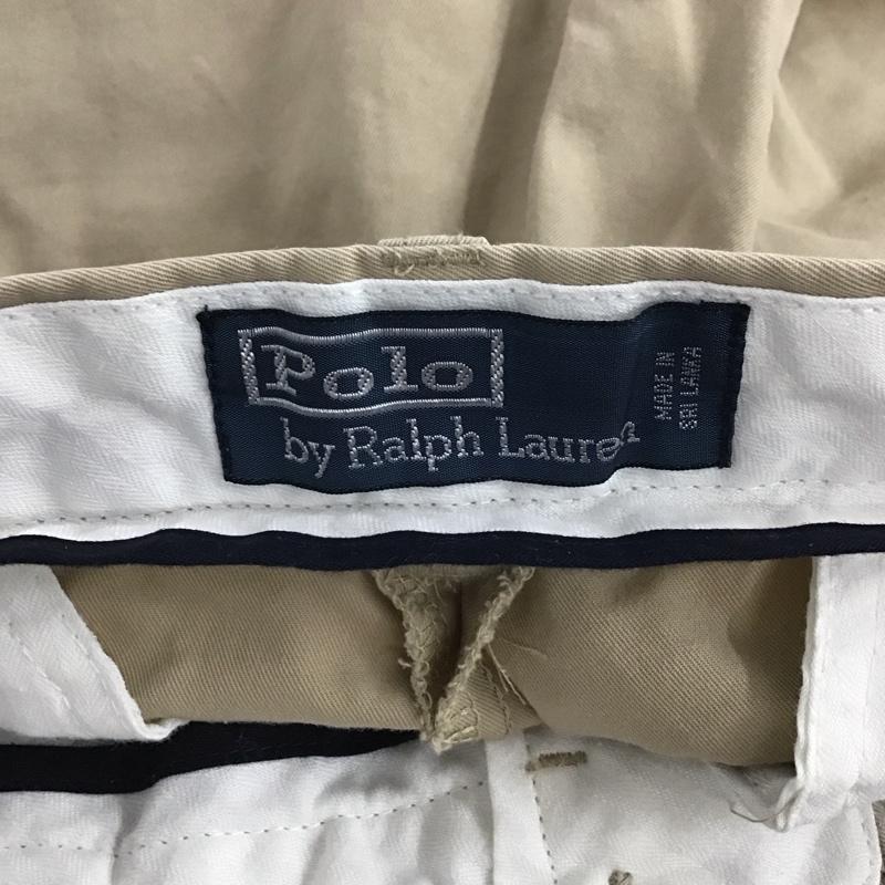 ポロバイラルフローレン Polo by RALPH LAUREN パンツ ショートパンツ ショートパンツ ハーフパンツ カジュアルパンツ 30インチ ロゴ、文字 ベージュ / ベージュ / beige メンズ USED 古着 中古 10152010