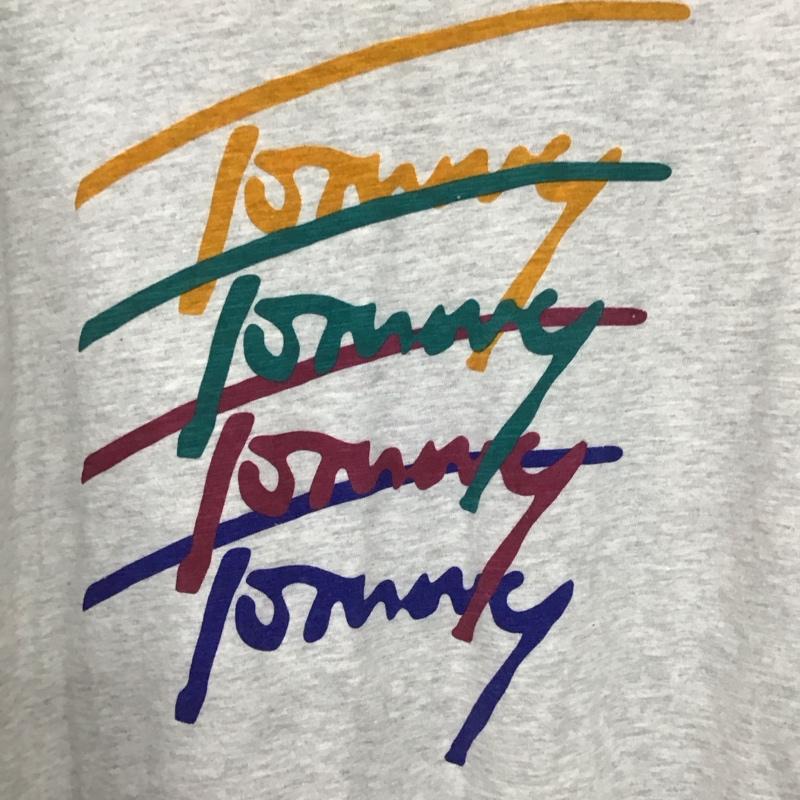 トミー ジーンズ TOMMY JEANS Tシャツ 半袖 M プリント 灰 / グレー / gray メンズ USED 古着 中古 10152011