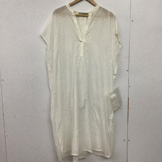 ナノユニバース nano・universe ワンピース ひざ丈スカート FREE 無地 白 / ホワイト / white レディース USED 古着 中古 10152014