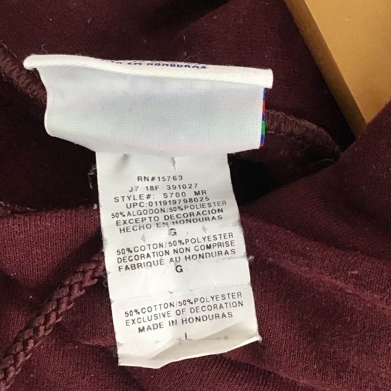 チャンピオン Champion パーカー 長袖 長袖パーカー プルオーバーパーカー スウェット L 無地 えんじ / ワインレッド / dark red メンズ USED 古着 中古 10152027