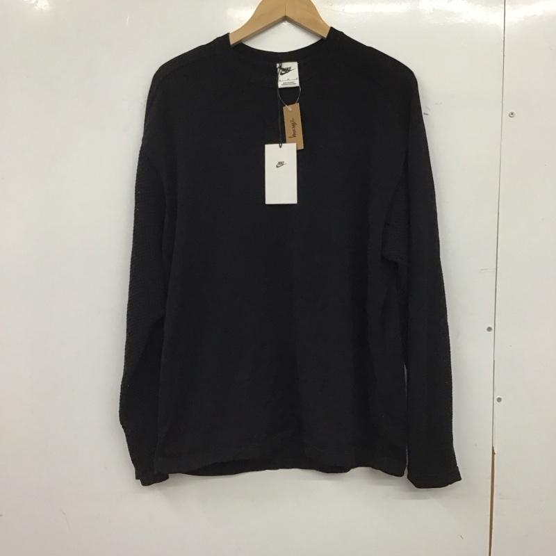 ナイキ NIKE ニット、セーター 長袖 hf3898-010 LongSleeveKnit stussy M 無地 黒 / ブラック / black メンズ USED 古着 中古 10152031