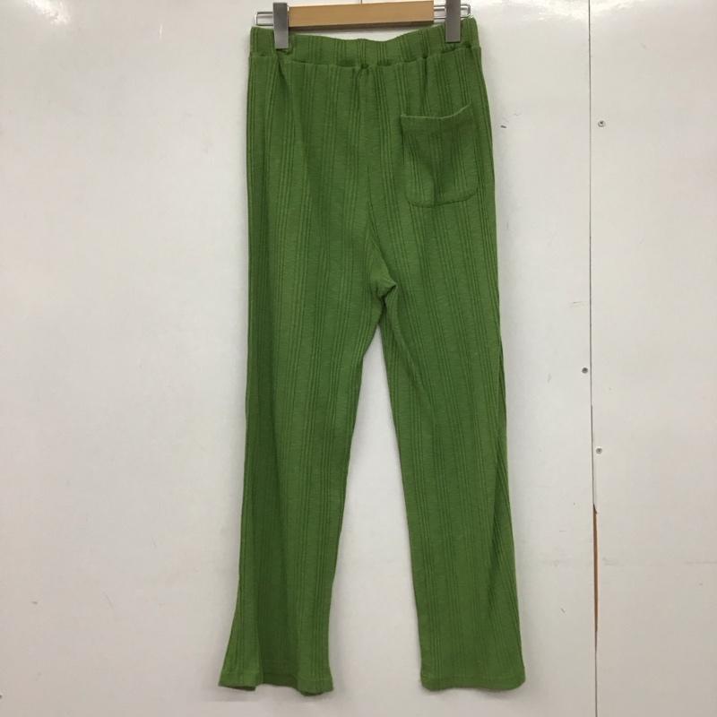 フリークスストア FREAK S STORE ボトムス ボトムス リブパンツ FREE 無地 薄緑 / ライトグリーン / レディース USED 古着 中古 10152032