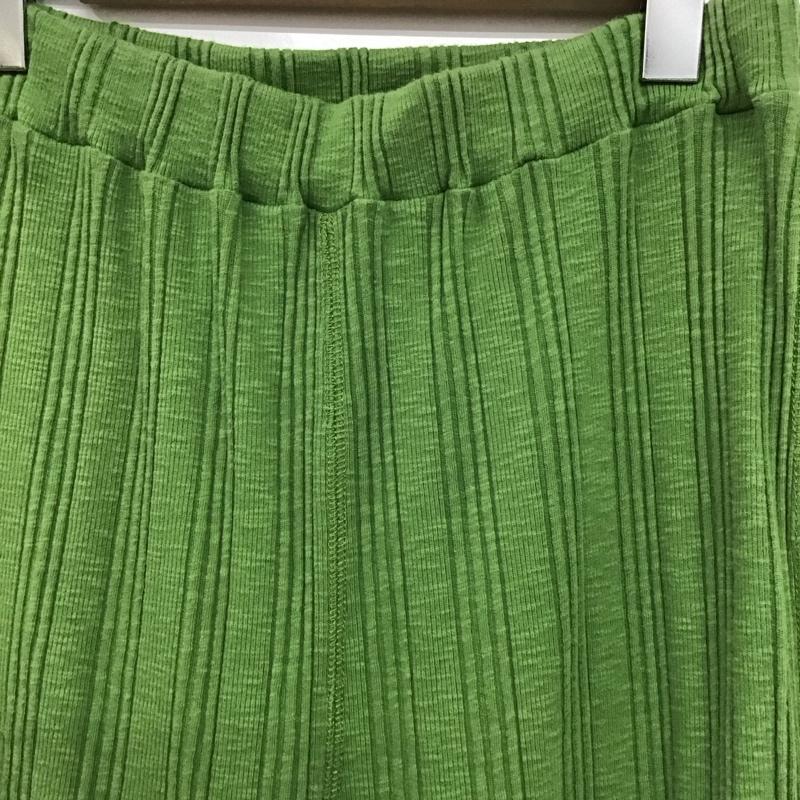 フリークスストア FREAK S STORE ボトムス ボトムス リブパンツ FREE 無地 薄緑 / ライトグリーン / レディース USED 古着 中古 10152032
