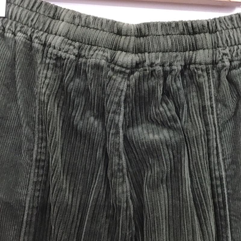 ニコアンド niko and... ボトムス ボトムス ST76dl06sw コーデュロイ ワイドパンツ L 無地 カーキ / カーキ / khaki レディース USED 古着 中古 10152038