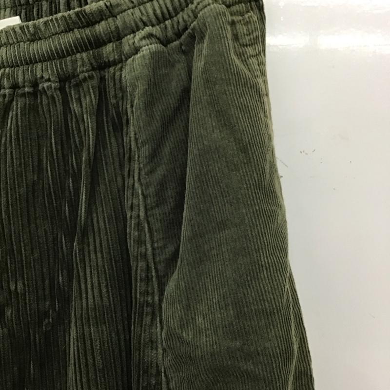 ニコアンド niko and... ボトムス ボトムス ST76dl06sw コーデュロイ ワイドパンツ L 無地 カーキ / カーキ / khaki レディース USED 古着 中古 10152038