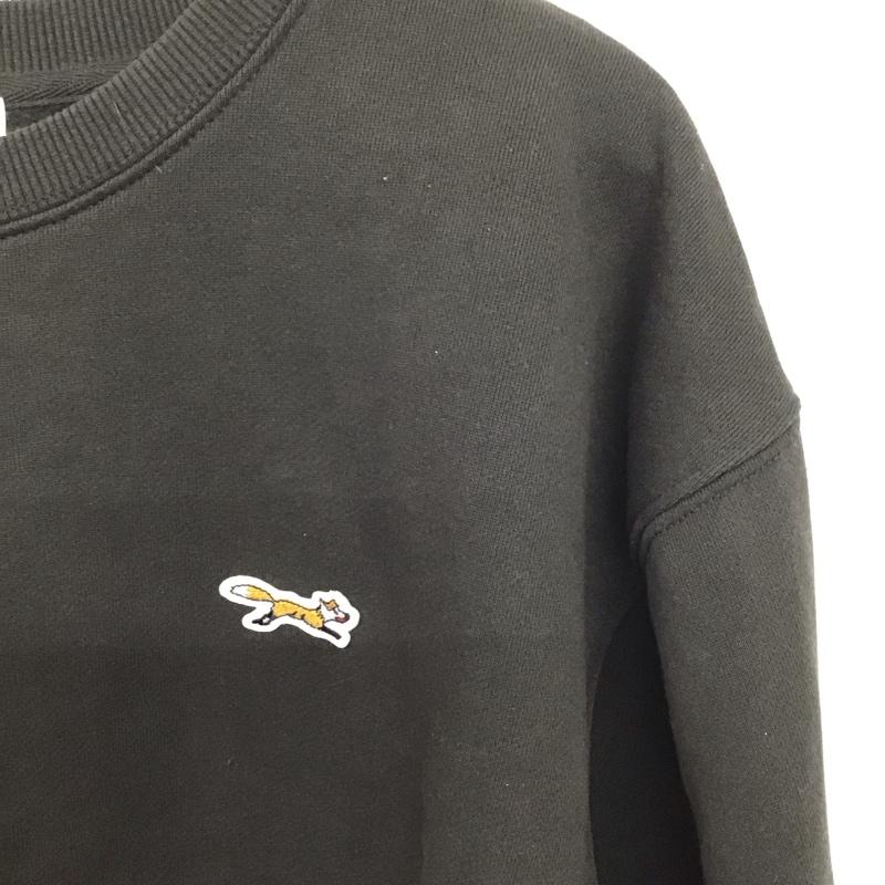 ザ・フォックス・コレクション the fox collection トレーナー 長袖 長袖トレーナー スウェット クルーネック プルオーバー L ロゴ、文字 ダークグレー / ダークグレー / メンズ USED 古着 中古 10152039