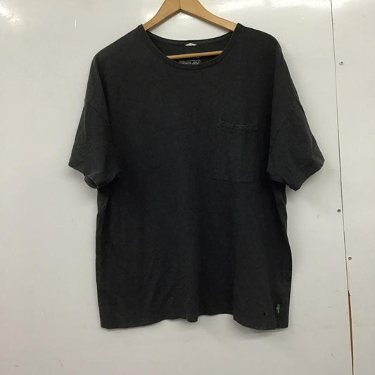 ゴーヘンプ GOHEMP Tシャツ 半袖 半袖カットソー プリントTシャツ クルーネックカットソー M 無地 ダークグレー / ダークグレー / メンズ USED 古着 中古 10152043