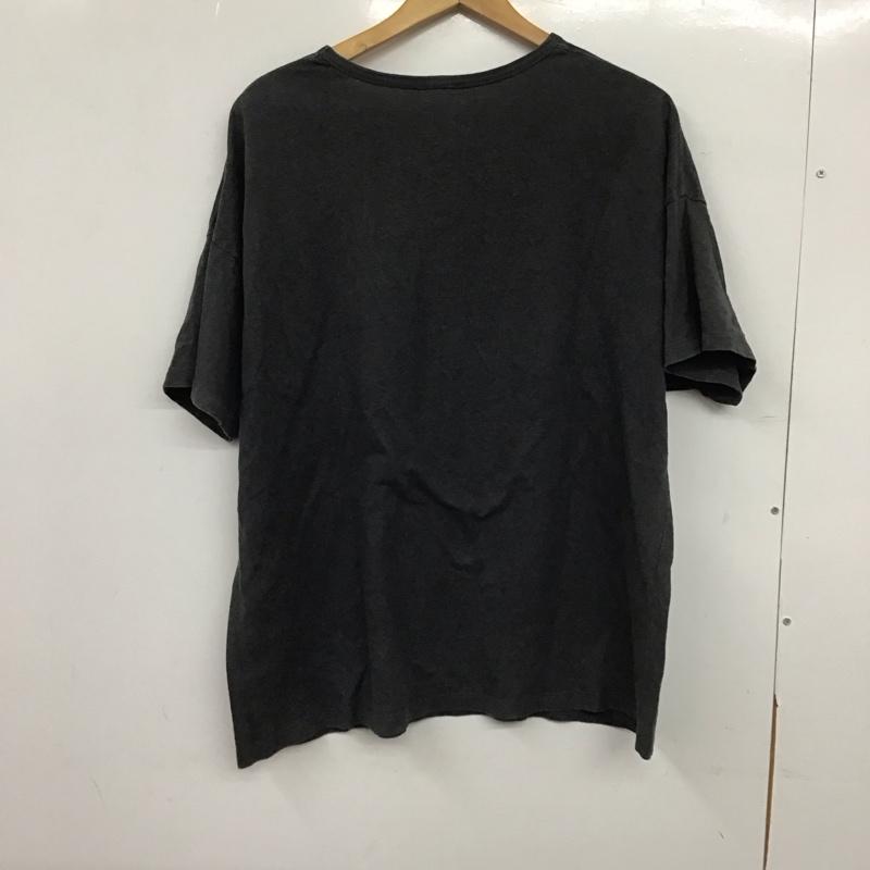 ゴーヘンプ GOHEMP Tシャツ 半袖 半袖カットソー プリントTシャツ クルーネックカットソー M 無地 ダークグレー / ダークグレー / メンズ USED 古着 中古 10152043