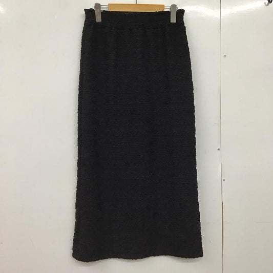 レプシィム LEPSIM スカート ロングスカート FREE 無地 黒 / ブラック / black レディース USED 古着 中古 10152045
