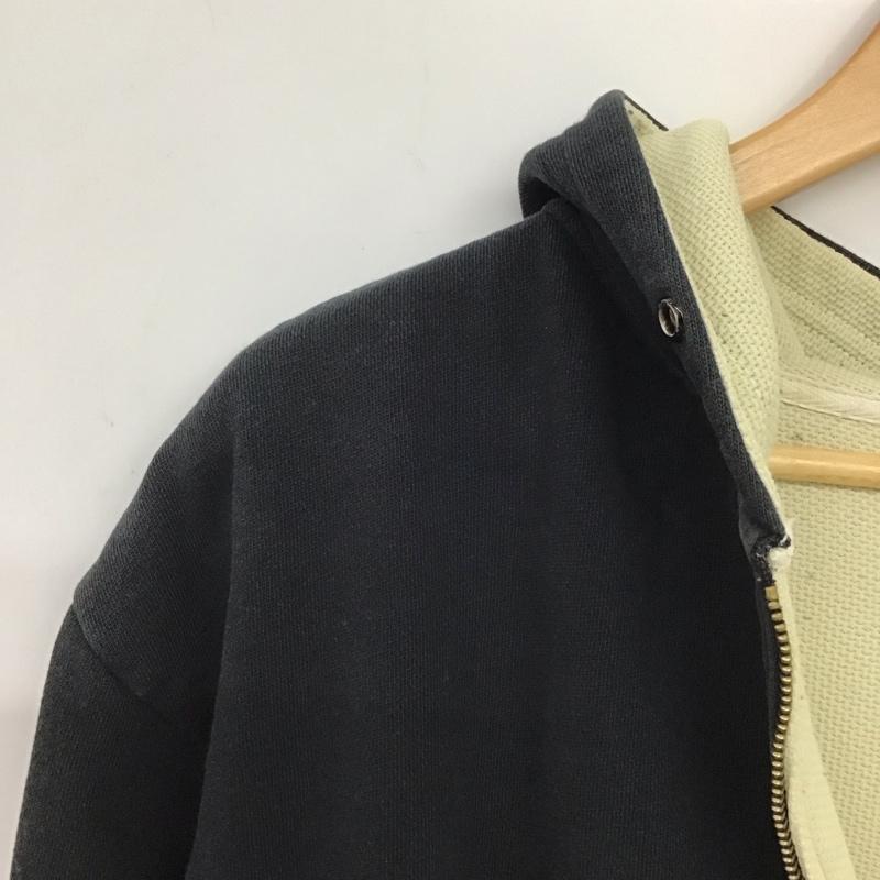 エクストララージ XLARGE パーカー 長袖 ジップアップパーカー 長袖パーカー カジュアルジャケット L ロゴ、文字 黒 / ブラック / black メンズ USED 古着 中古 10152046