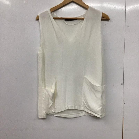 ザラベーシック ZARA BASIC タンクトップ タンクトップ L 無地 白 / ホワイト / white レディース USED 古着 中古 10152049