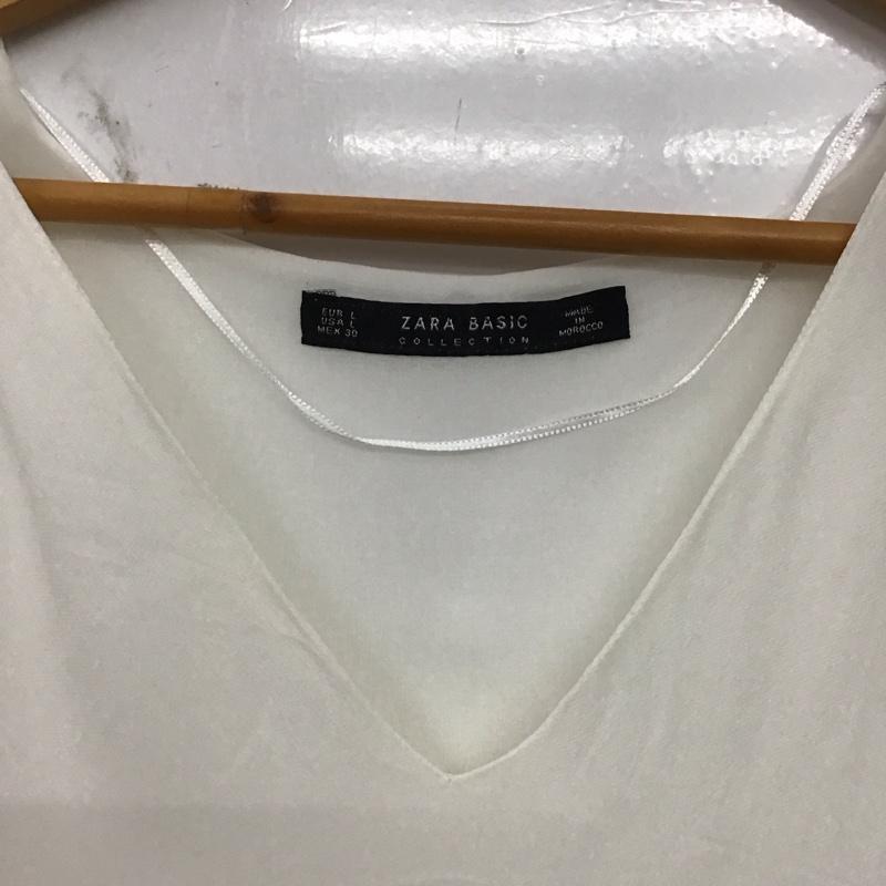 ザラベーシック ZARA BASIC タンクトップ タンクトップ L 無地 白 / ホワイト / white レディース USED 古着 中古 10152049