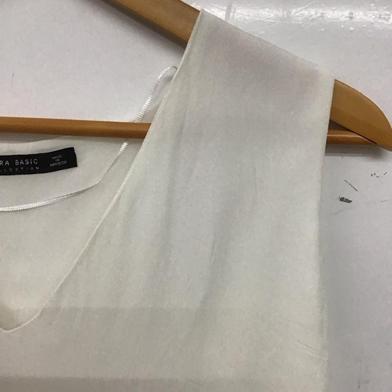 ザラベーシック ZARA BASIC タンクトップ タンクトップ L 無地 白 / ホワイト / white レディース USED 古着 中古 10152049