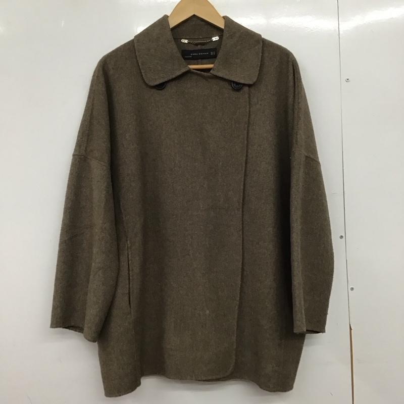 ザラウーマン ZARA WOMAN コート コート一般 M 無地 茶 / ブラウン / brown レディース USED 古着 中古 10152050