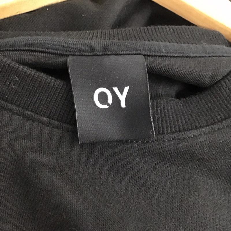 オーワイ OY トレーナー 長袖 長袖トレーナー スウェット クルーネック プルオーバー ロゴ、文字 黒 / ブラック / black メンズ USED 古着 中古 10152051