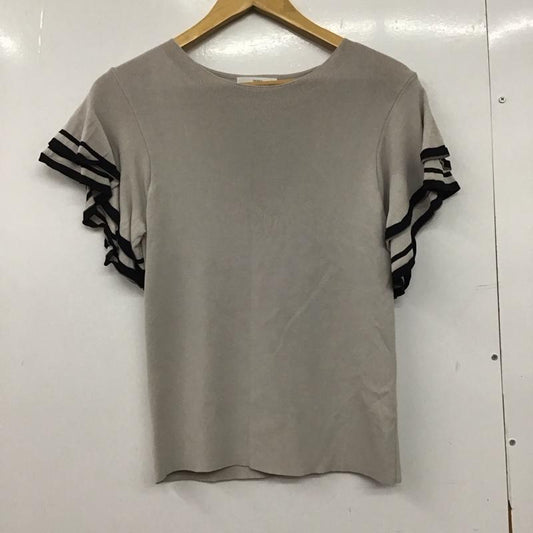 インデックス index カットソー 半袖 L 無地 灰 / グレー / gray レディース USED 古着 中古 10152052