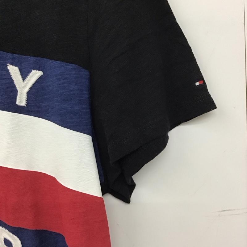 トミーヒルフィガー TOMMY HILFIGER Tシャツ 半袖 L ロゴ、文字 黒 / ブラック / black レディース USED 古着 中古 10152055