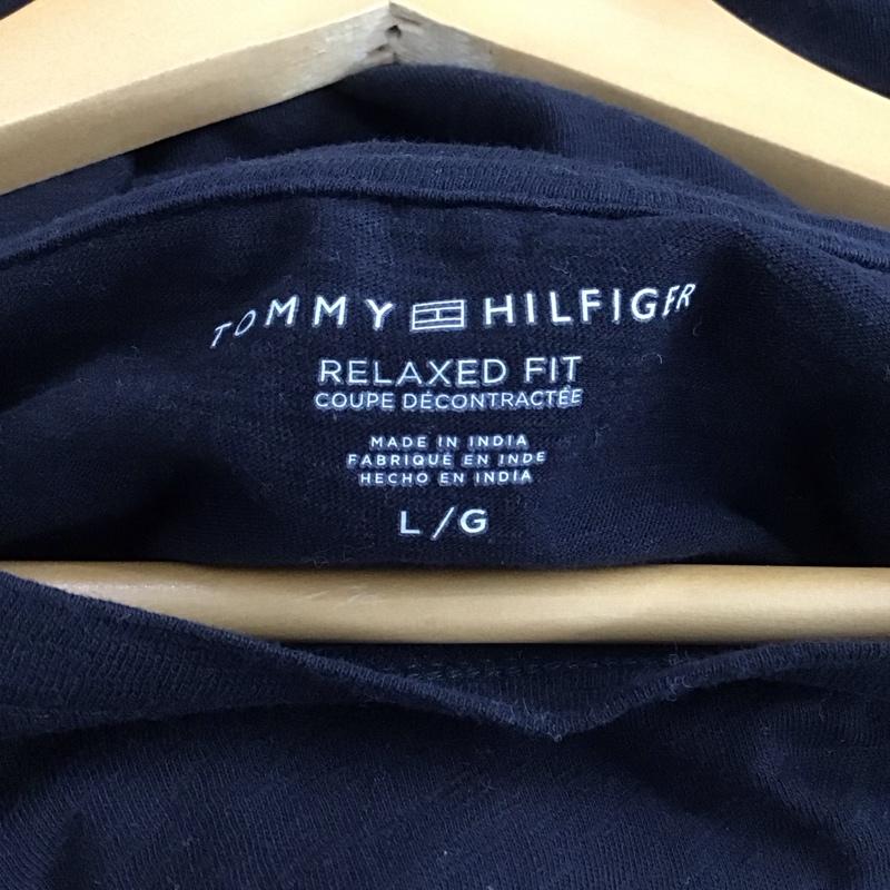 トミーヒルフィガー TOMMY HILFIGER Tシャツ 半袖 L ロゴ、文字 黒 / ブラック / black レディース USED 古着 中古 10152055