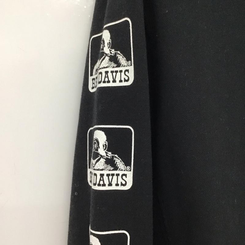 ベンデイビス BEN DAVIS パーカー 長袖 長袖パーカー プルオーバーパーカー スウェット L ロゴ、文字 黒 / ブラック / black メンズ USED 古着 中古 10152056