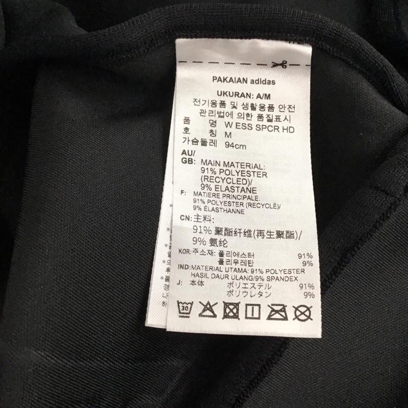 アディダス adidas パーカー 長袖 L 無地 黒 / ブラック / black レディース USED 古着 中古 10152058