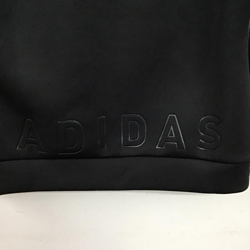 アディダス adidas パーカー 長袖 L 無地 黒 / ブラック / black レディース USED 古着 中古 10152058