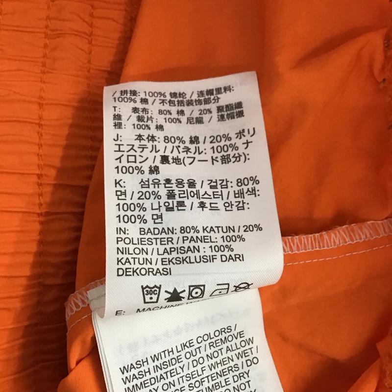 ナイキ NIKE パーカー 長袖 db3847-010 長袖パーカー プルオーバーパーカー アイコンクラッシュパーカー XL ロゴ、文字 黒 / ブラック / black X 白 / ホワイト / white X 橙 / オレンジ / orange メンズ USED 古着 中古 10152059