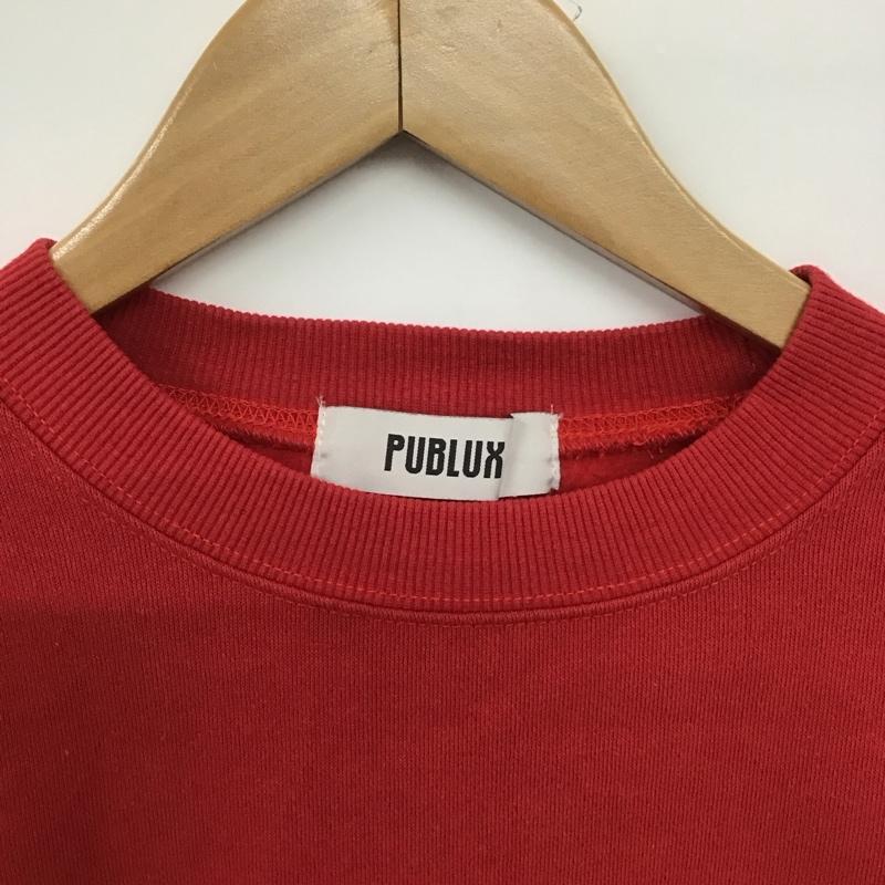 パブリュクス PUBLUX トレーナー 長袖 Disney mickey M 無地 X キャラクター 赤 / レッド / red レディース USED 古着 中古 10152060