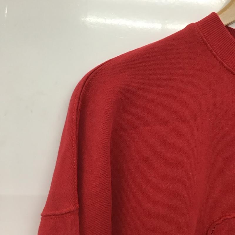 パブリュクス PUBLUX トレーナー 長袖 Disney mickey M 無地 X キャラクター 赤 / レッド / red レディース USED 古着 中古 10152060