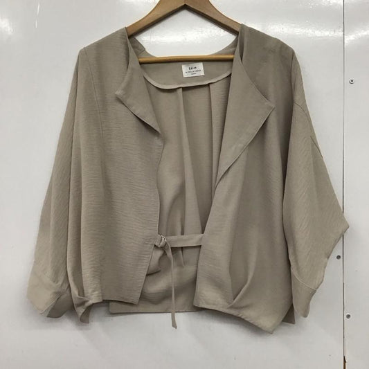 エディットバイイエッカベッカ Editt by YECCA VECCA シャツ、ブラウス 七分袖 FREE 無地 灰 / グレー / gray レディース USED 古着 中古 10152061