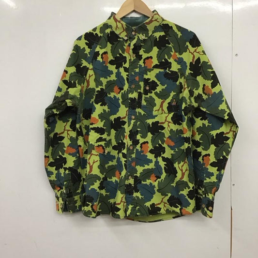 ゴースローキャラバン go slow caravan シャツ、ブラウス 長袖 長袖シャツ プリントシャツ ボタンダウンシャツ 4 カモフラージュ柄・迷彩 マルチカラー / マルチカラー / multicolor メンズ USED 古着 中古 10152063