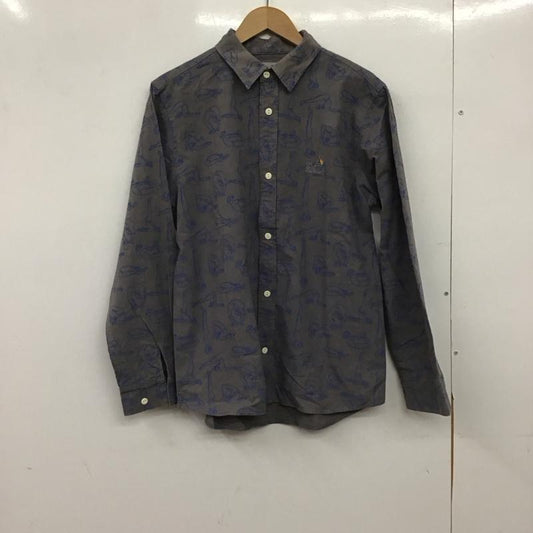 ゴースローキャラバン go slow caravan シャツ、ブラウス 長袖 長袖シャツ プリントシャツ 4 プリント 灰 / グレー / gray メンズ USED 古着 中古 10152065