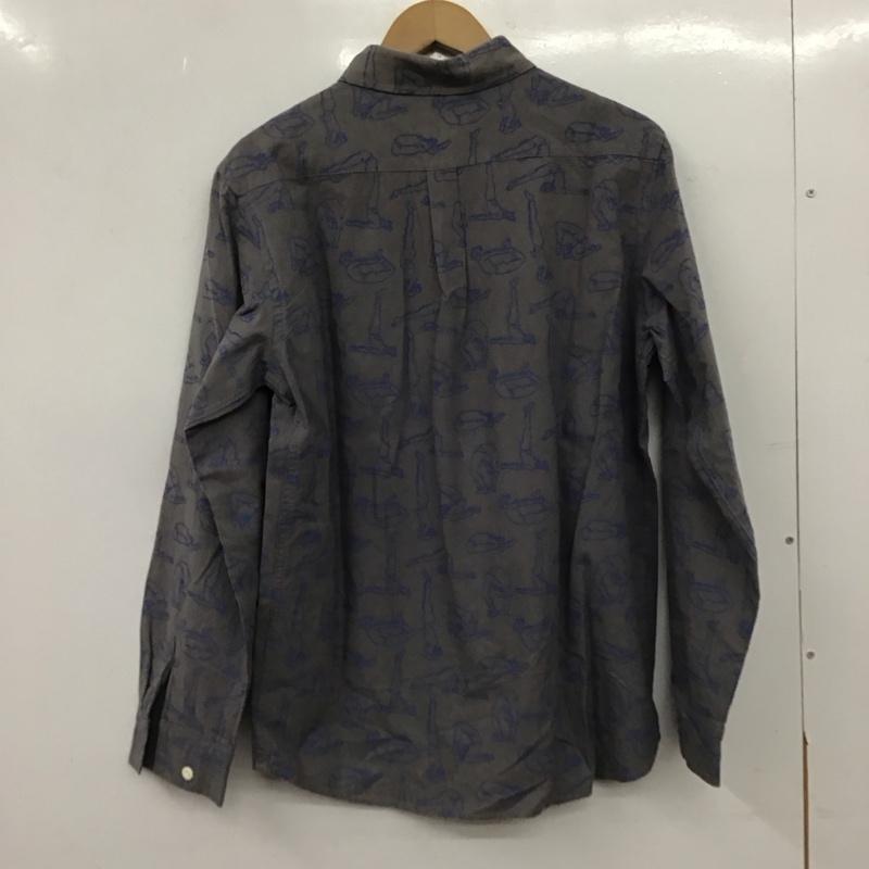 ゴースローキャラバン go slow caravan シャツ、ブラウス 長袖 長袖シャツ プリントシャツ 4 プリント 灰 / グレー / gray メンズ USED 古着 中古 10152065