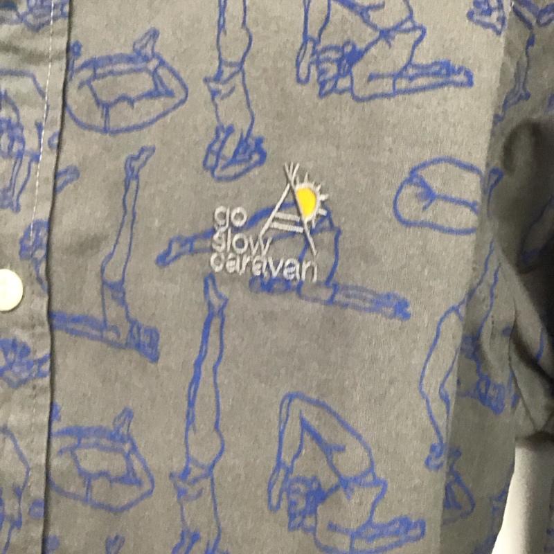 ゴースローキャラバン go slow caravan シャツ、ブラウス 長袖 長袖シャツ プリントシャツ 4 プリント 灰 / グレー / gray メンズ USED 古着 中古 10152065