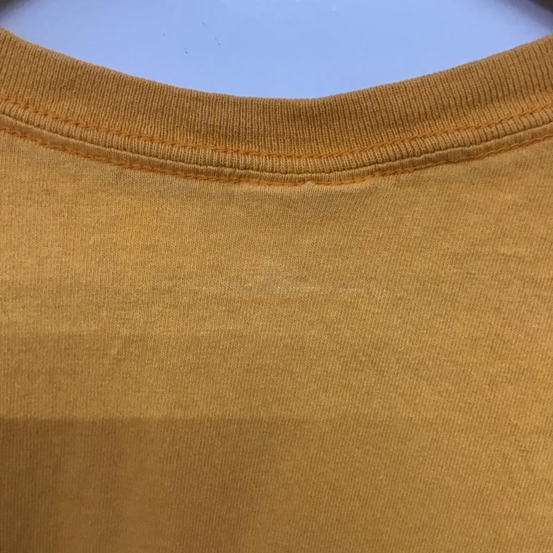 ギルダン GILDAN Tシャツ 半袖 半袖カットソー プリントTシャツ クルーネックカットソー L ロゴ、文字 橙 / オレンジ / orange メンズ USED 古着 中古 10152073