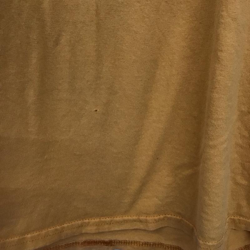 ギルダン GILDAN Tシャツ 半袖 半袖カットソー プリントTシャツ クルーネックカットソー L ロゴ、文字 橙 / オレンジ / orange メンズ USED 古着 中古 10152073