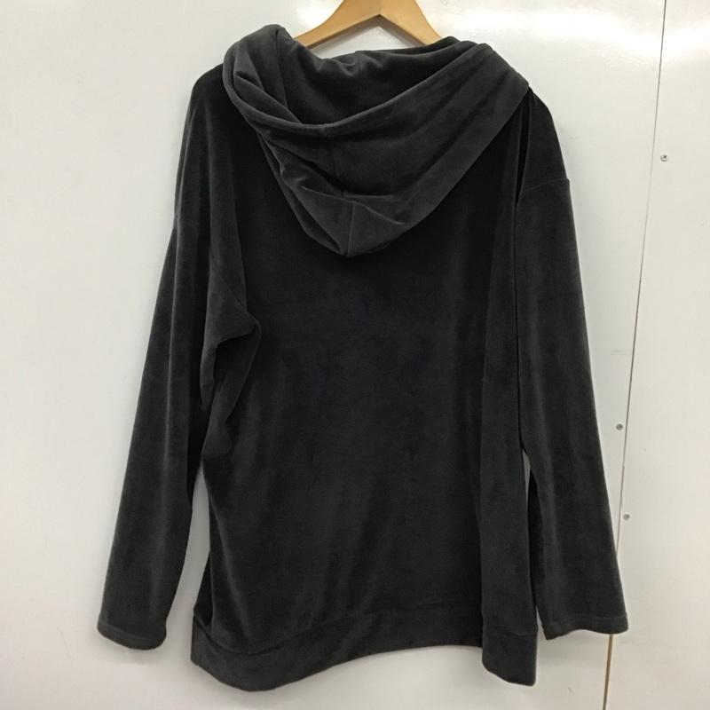 ノーアイディ NO ID. パーカー 長袖 ジップアップパーカー 長袖パーカー カジュアルジャケット ONE SIZE 無地 灰 / グレー / gray メンズ USED 古着 中古 10152075