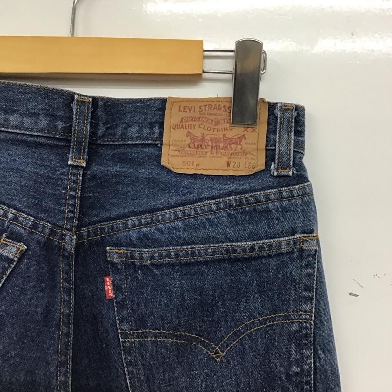 リーバイストラウスアンドコー Levi Strauss & co. パンツ デニム、ジーンズ デニムパンツ スリムパンツ カジュアルパンツ ストレッチパンツ 28インチ 無地 インディゴ / インディゴ / Indigo メンズ USED 古着 中古 10152077